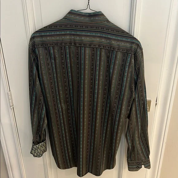 Robert Graham Multicolor Striped Button-Down Shirt - Picture 3 of 4